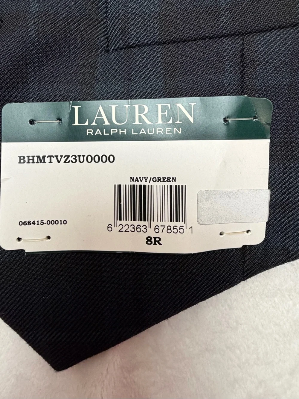 Lauren Ralph Lauren Plaid Vest Boy’s 8R Waistcoat Wedding Holidays Church NWT